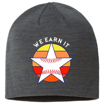 We Earn It Houston Throwback Baseball Star Sustainable Beanie