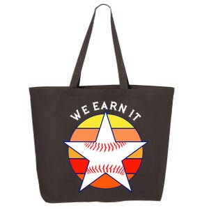 We Earn It Houston Throwback Baseball Star 25L Jumbo Tote