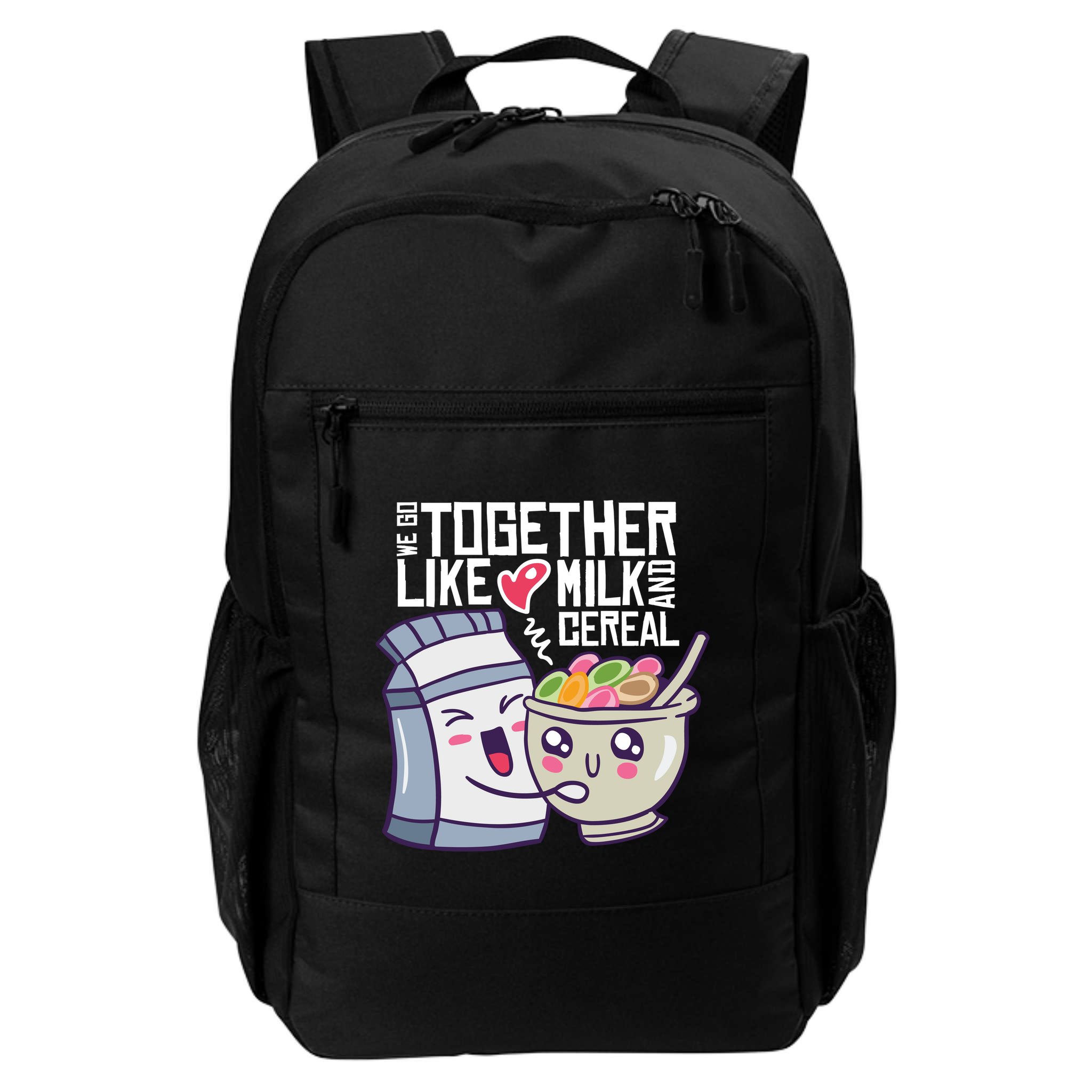We Go Together Like Milk And Cereal Backpack