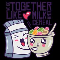 We Go Together Like Milk And Cereal 16oz Travel Tumbler