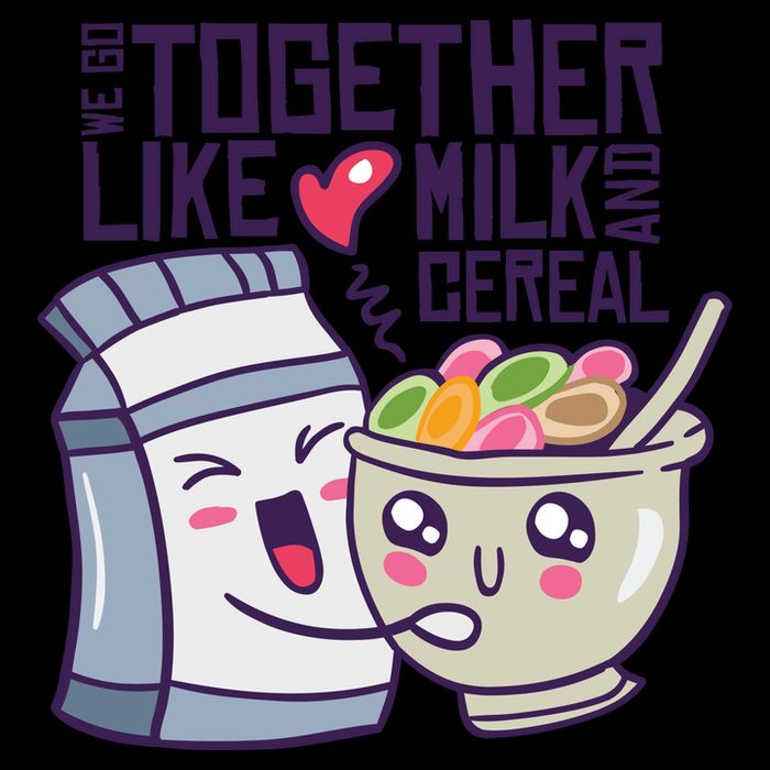 We Go Together Like Milk And Cereal 16oz Travel Tumbler