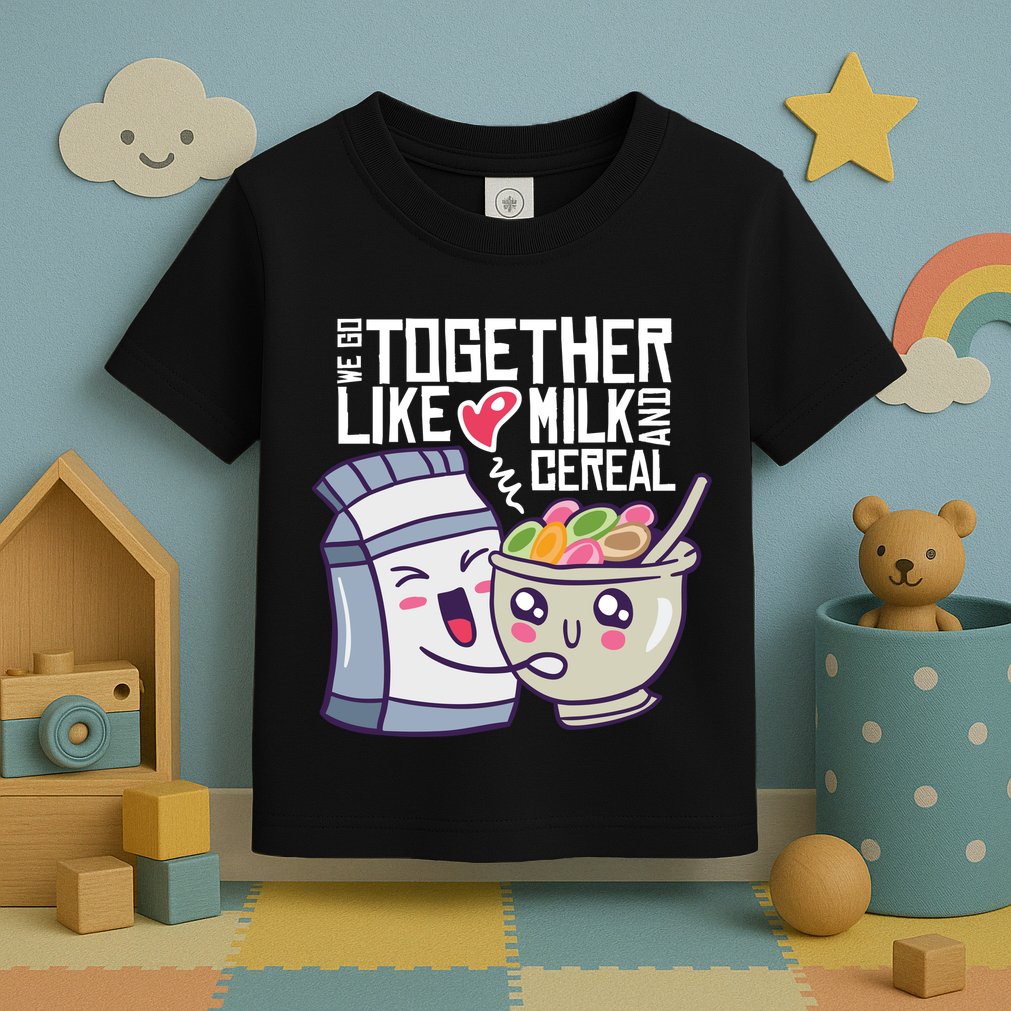 We Go Together Like Milk And Cereal Toddler T-Shirt