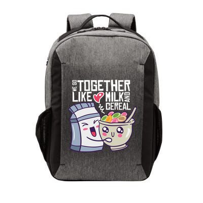 We Go Together Like Milk And Cereal Vector Backpack