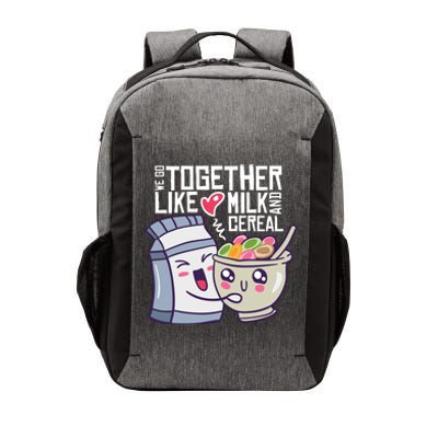 We Go Together Like Milk And Cereal Vector Backpack