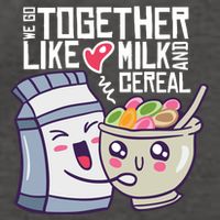 We Go Together Like Milk And Cereal Vector Backpack