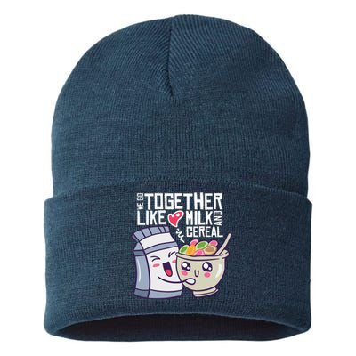 We Go Together Like Milk And Cereal Sustainable Knit Beanie