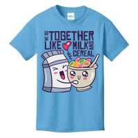 We Go Together Like Milk And Cereal Kids T-Shirt