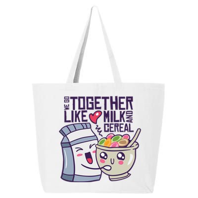 We Go Together Like Milk And Cereal 25L Jumbo Tote