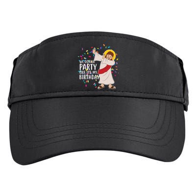 We Gonna Party Like It's My Birthday Dabbing Jesus Adult Drive Performance Visor