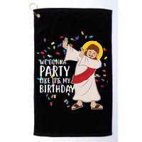 We Gonna Party Like It's My Birthday Dabbing Jesus Golf Towel
