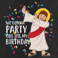 We Gonna Party Like It's My Birthday Dabbing Jesus Golf Towel