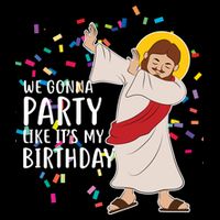 We Gonna Party Like It's My Birthday Dabbing Jesus Zip Tote Bag