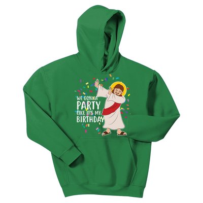 We Gonna Party Like It's My Birthday Dabbing Jesus Kids Hoodie