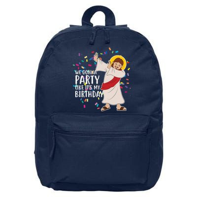 We Gonna Party Like It's My Birthday Dabbing Jesus 16 in Basic Backpack