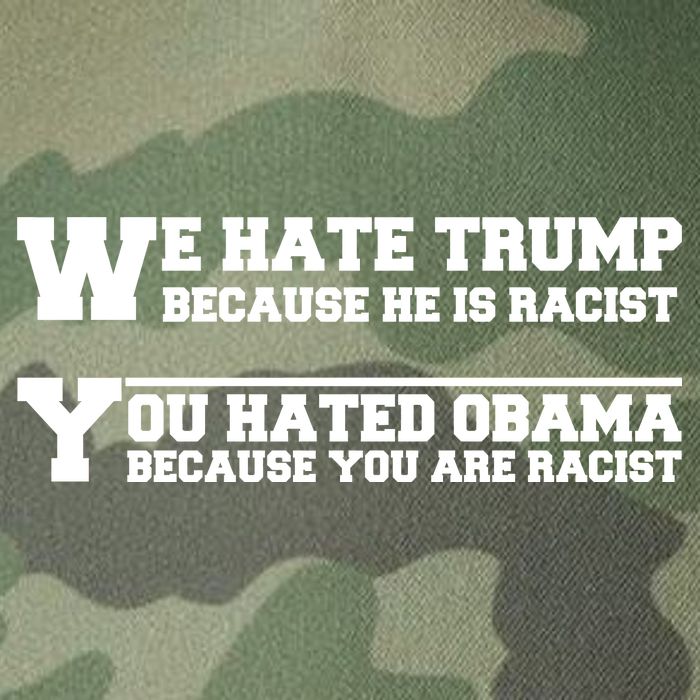 We Hate Trump Because He is Racist. You Hated Obama Because You Are Racist Legacy Tie Dye Trucker Hat