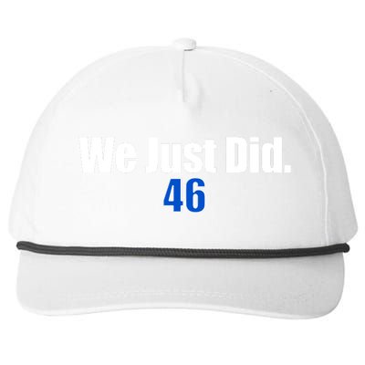 We Just Did 46th President Snapback Five-Panel Rope Hat