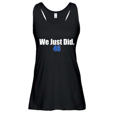 We Just Did 46th President Ladies Essential Flowy Tank
