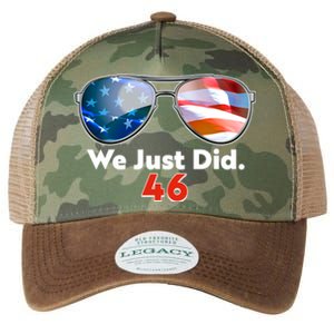 We Just Did Joe Biden President Elect 46 US Flag Sunglasses Legacy Tie Dye Trucker Hat