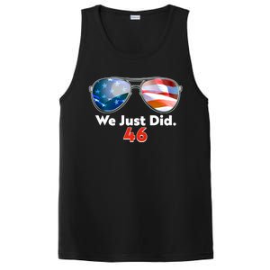 We Just Did Joe Biden President Elect 46 US Flag Sunglasses PosiCharge Competitor Tank