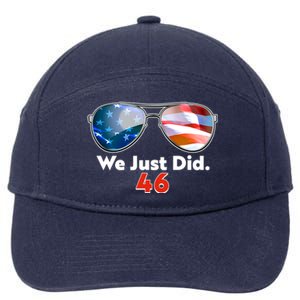 We Just Did Joe Biden President Elect 46 US Flag Sunglasses 7-Panel Snapback Hat