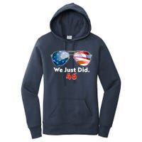 We Just Did Joe Biden President Elect 46 US Flag Sunglasses Women's Pullover Hoodie