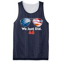 We Just Did Joe Biden President Elect 46 US Flag Sunglasses Mesh Reversible Basketball Jersey Tank