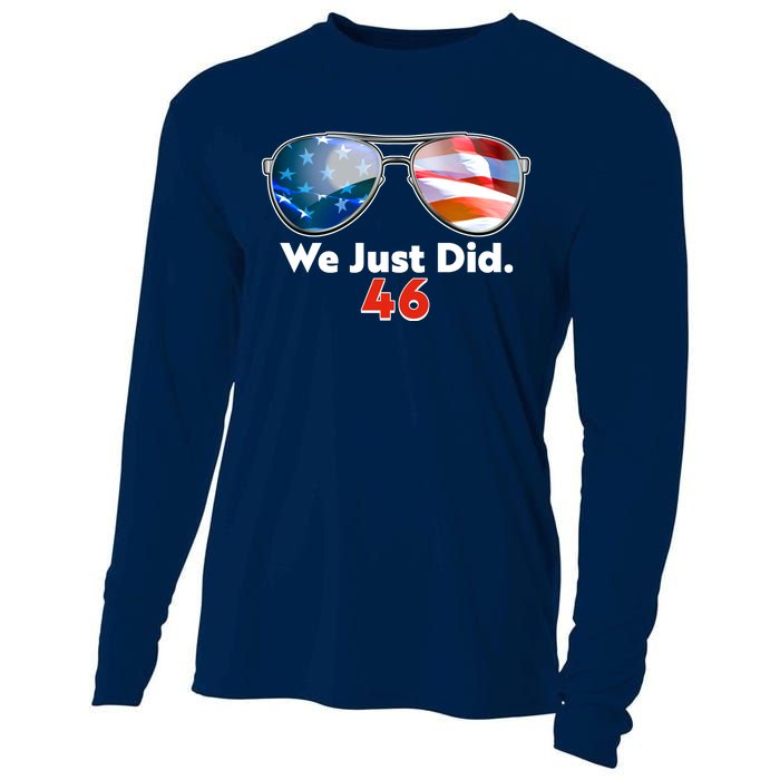 We Just Did Joe Biden President Elect 46 US Flag Sunglasses Cooling Performance Long Sleeve Crew