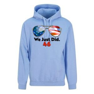 We Just Did Joe Biden President Elect 46 US Flag Sunglasses Unisex Surf Hoodie