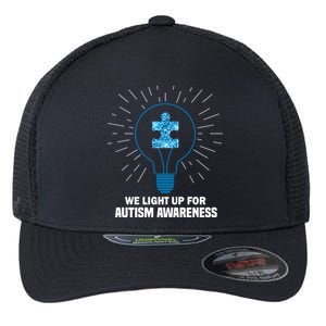 We Light It Up For Autism Awareness Flexfit Unipanel Trucker Cap