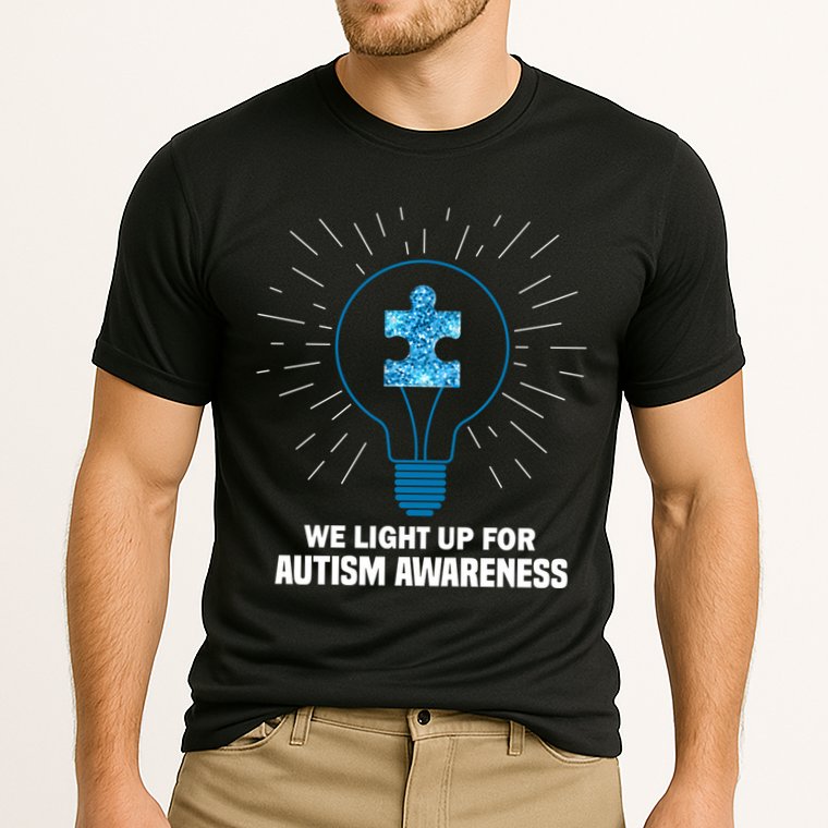 We Light It Up For Autism Awareness Performance Shirt