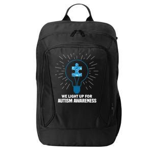 We Light It Up For Autism Awareness City Backpack