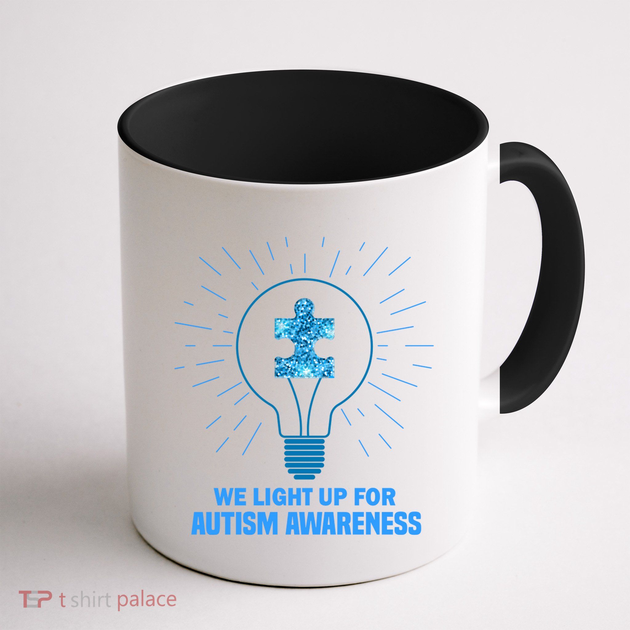 We Light It Up For Autism Awareness Mug