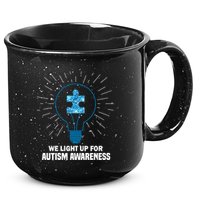 We Light It Up For Autism Awareness 15oz Campfire Ceramic Mug