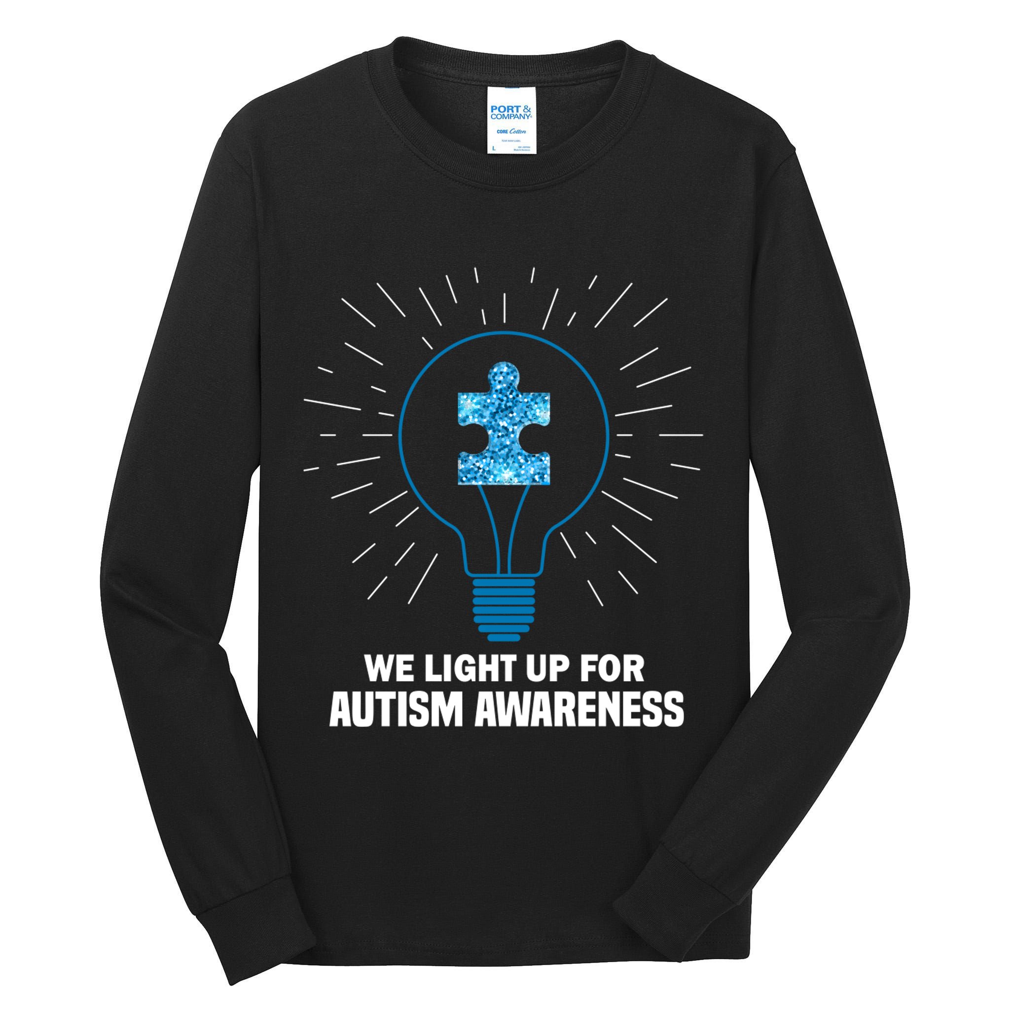 We Light It Up For Autism Awareness Tall Long Sleeve T-Shirt