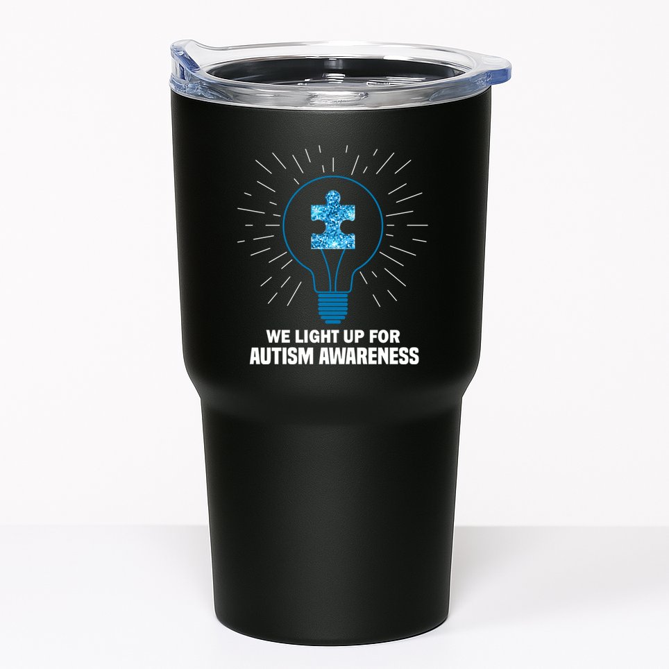 We Light It Up For Autism Awareness Tumbler
