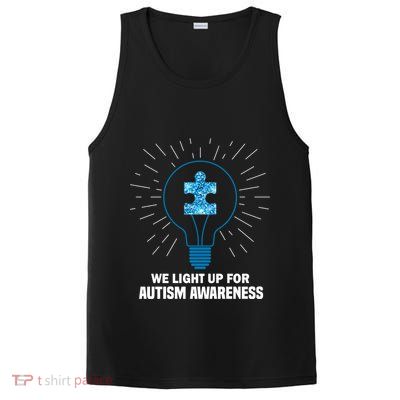 We Light It Up For Autism Awareness PosiCharge Competitor Tank