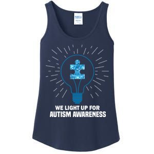 We Light It Up For Autism Awareness Ladies Essential Tank