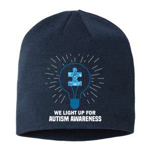 We Light It Up For Autism Awareness Sustainable Beanie