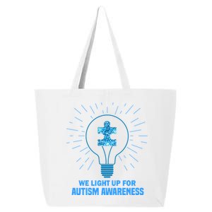 We Light It Up For Autism Awareness 25L Jumbo Tote