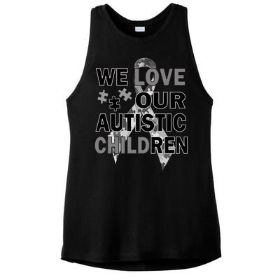 We Love Our Autistic Children Ladies PosiCharge Tri-Blend Wicking Tank