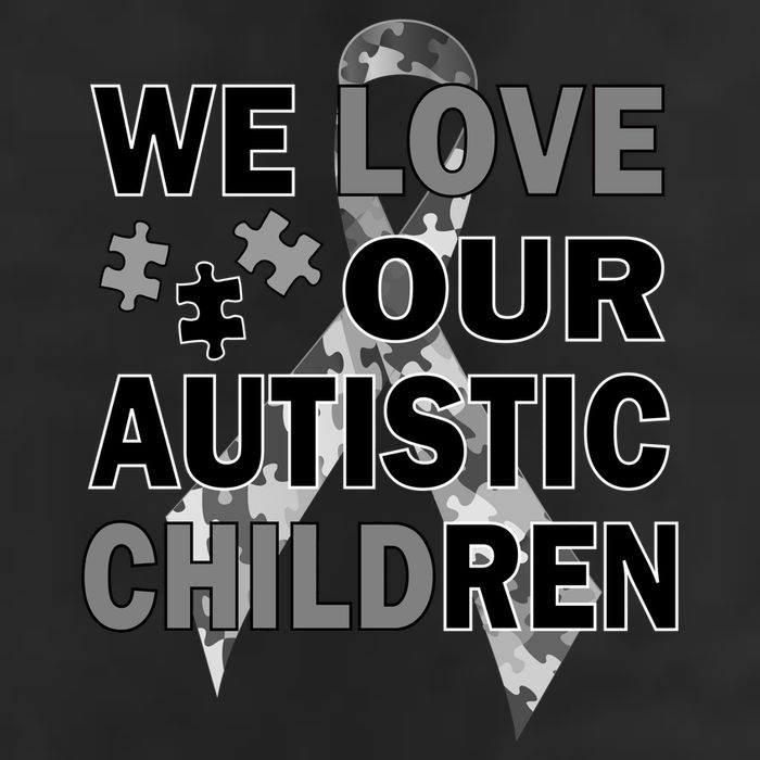 We Love Our Autistic Children 7 Panel Mesh Trucker Snapback Hat