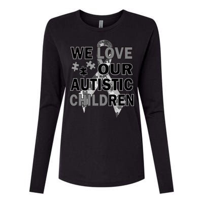 We Love Our Autistic Children Womens Cotton Relaxed Long Sleeve T-Shirt