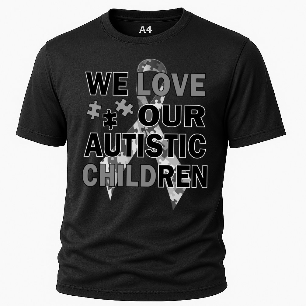 We Love Our Autistic Children Cooling Performance Crew T-Shirt