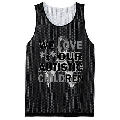 We Love Our Autistic Children Mesh Reversible Basketball Jersey Tank