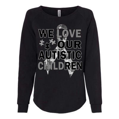 We Love Our Autistic Children Womens California Wash Sweatshirt