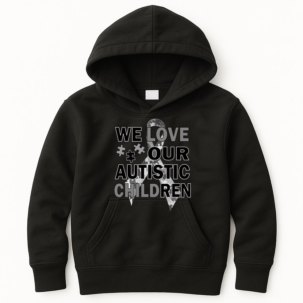 We Love Our Autistic Children Kids Hoodie