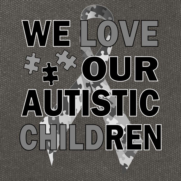 We Love Our Autistic Children Cotton Canvas Backpack