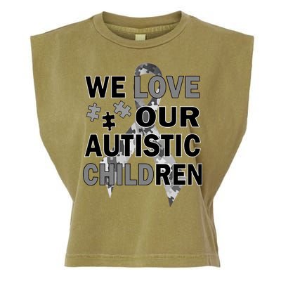 We Love Our Autistic Children Garment-Dyed Women's Muscle Tee