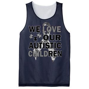 We Love Our Autistic Children Mesh Reversible Basketball Jersey Tank