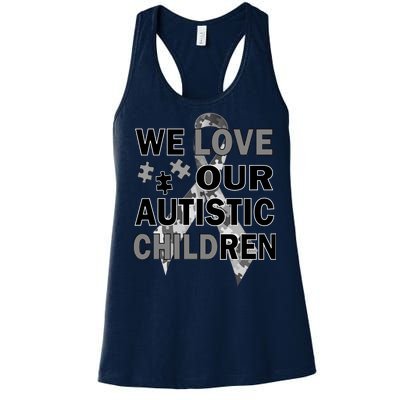 We Love Our Autistic Children Women's Racerback Tank